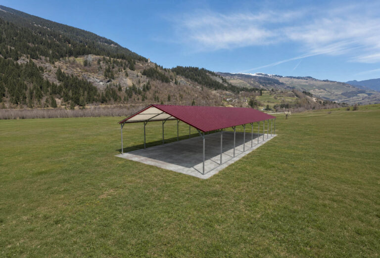 18x45 vertical roof metal carport