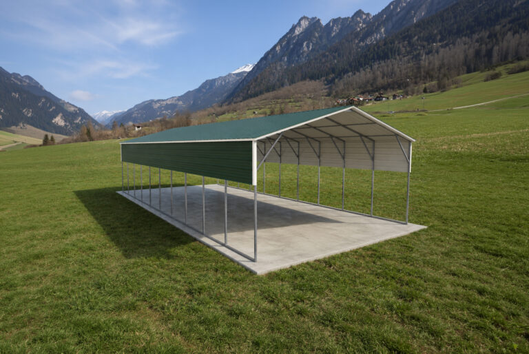 20x40 vertical roof metal carport