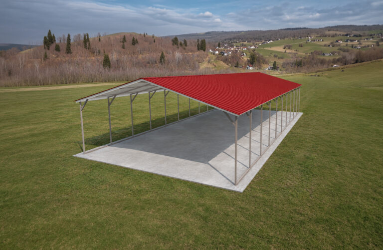 20x40 vertical roof metal carport