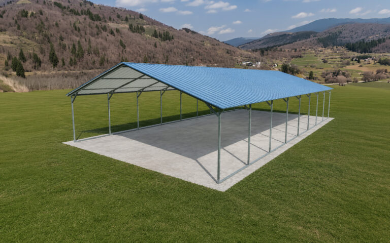 20x40 vertical roof metal carport