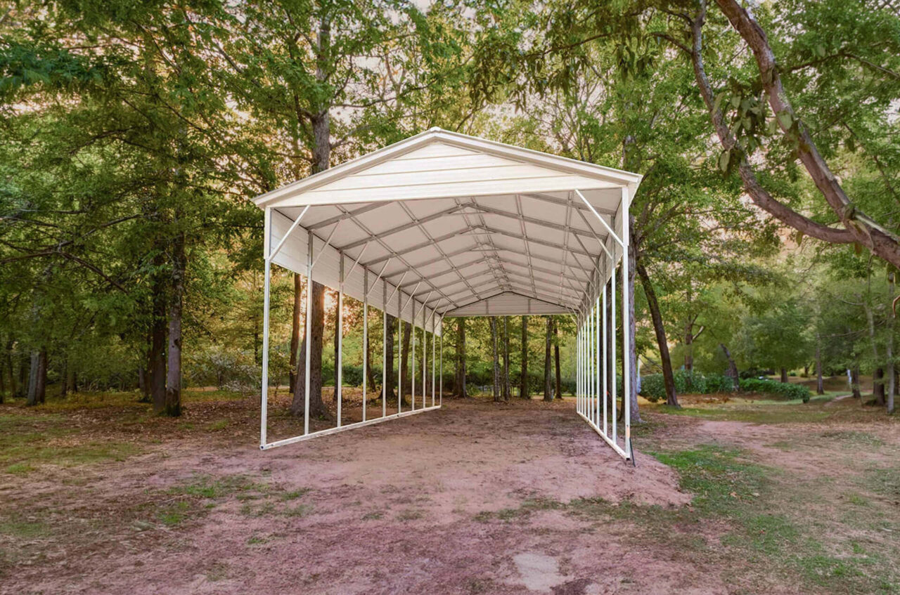 20x45 vertical roof metal carport