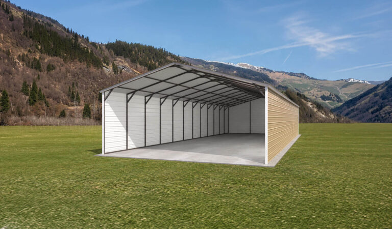 20x45 vertical roof metal carport