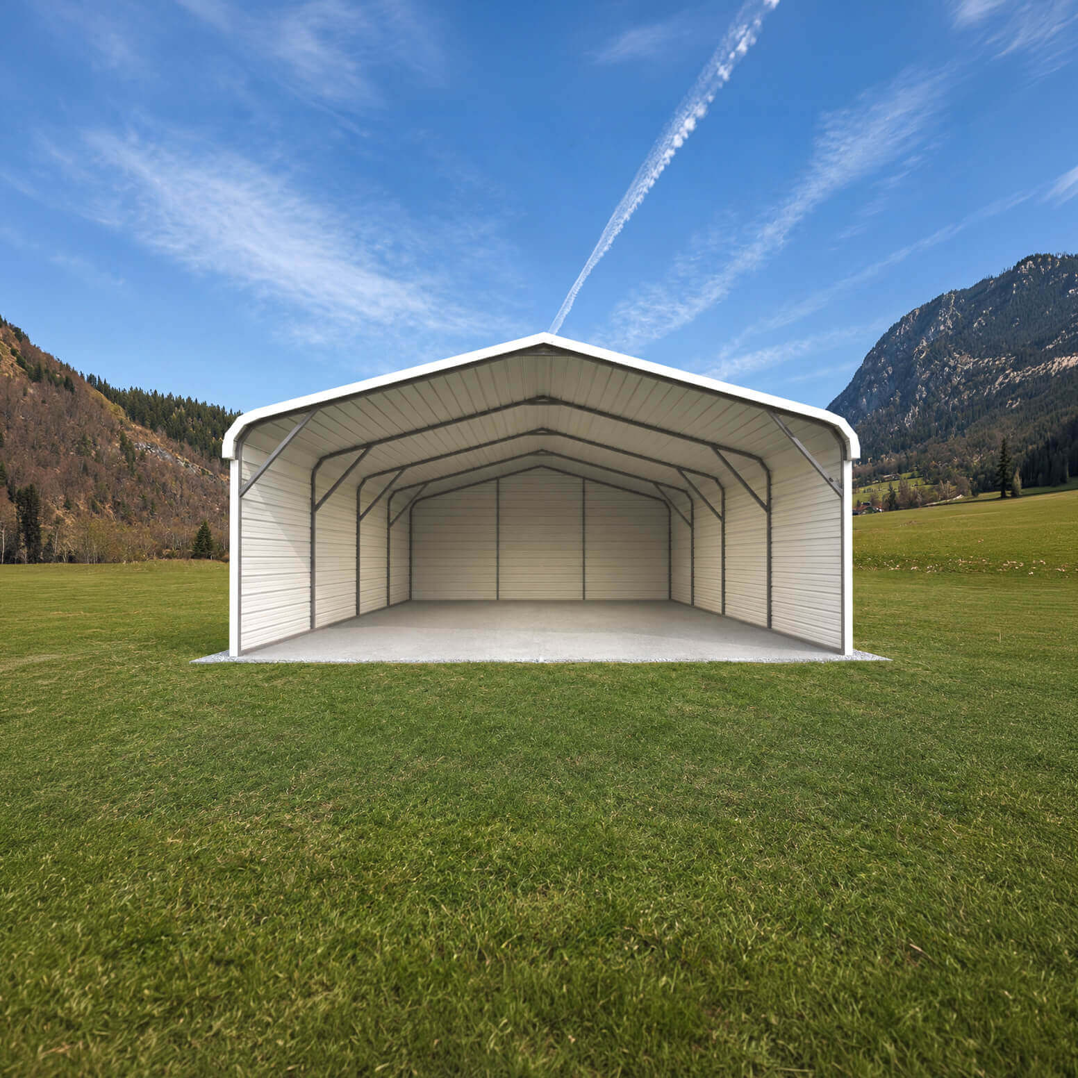 22x20 Regular Roof Carport - Alan's Factory Outlet