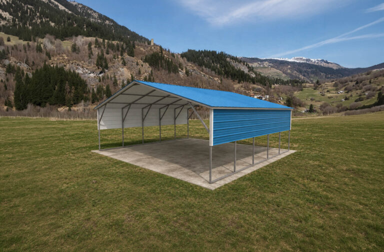 22x20 vertical roof metal carport