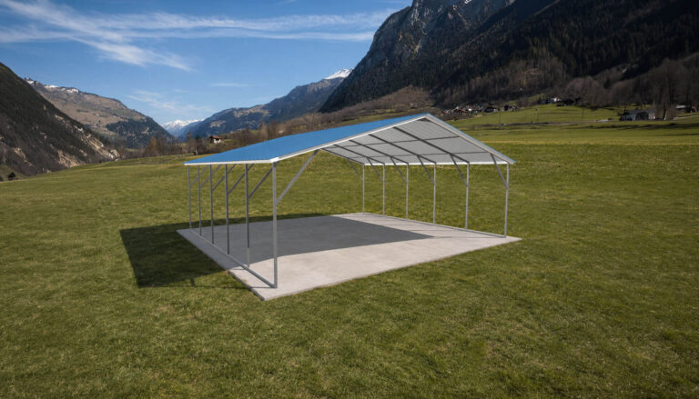22x20 vertical roof metal carport