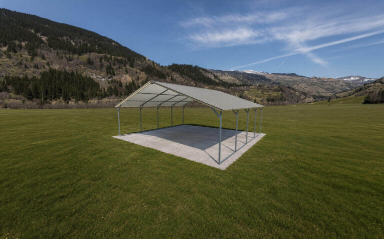 22x20 vertical roof metal carport