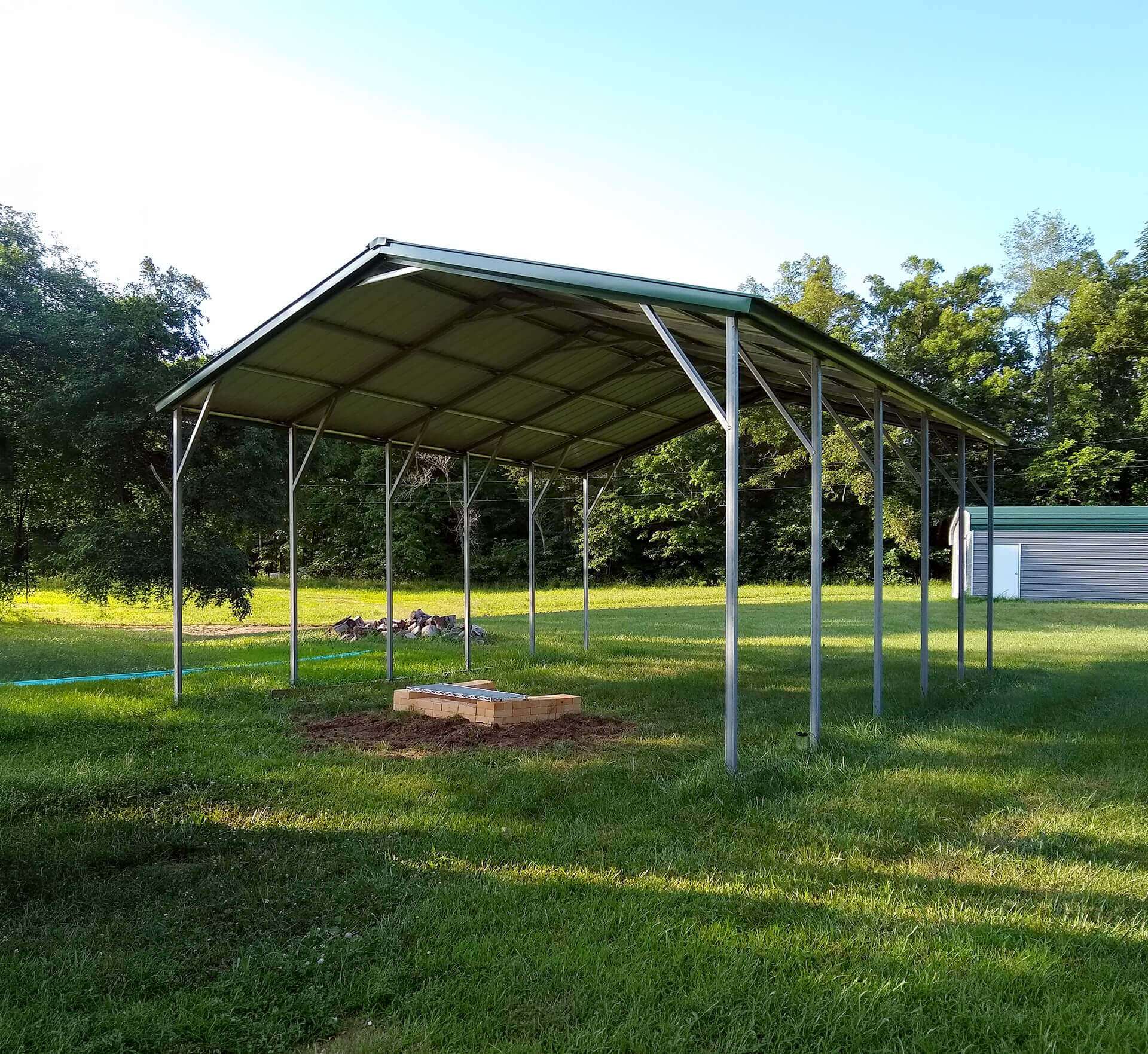 22x25 Regular Roof Carport - Alan's Factory Outlet