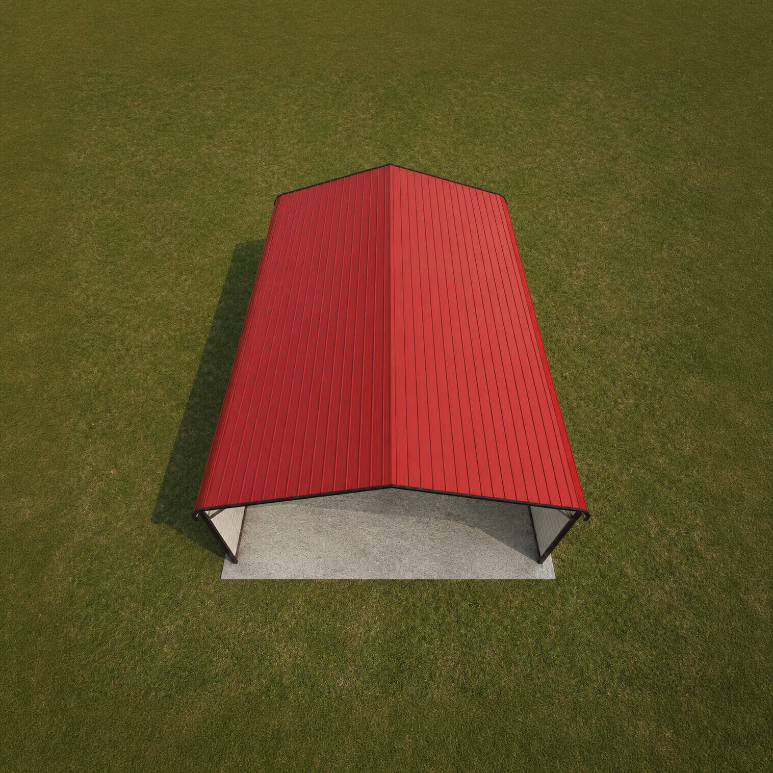 22x25 Regular Roof Carport - Alan's Factory Outlet