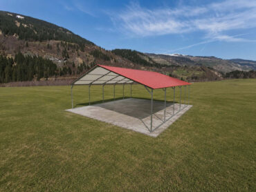 22x25 Vertical Roof Metal Carport