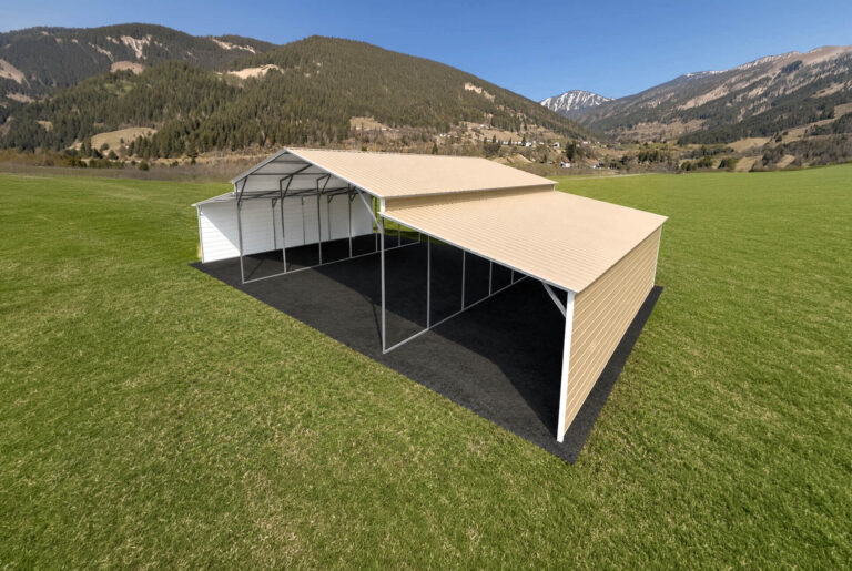 22x30 vertical roof metal carport