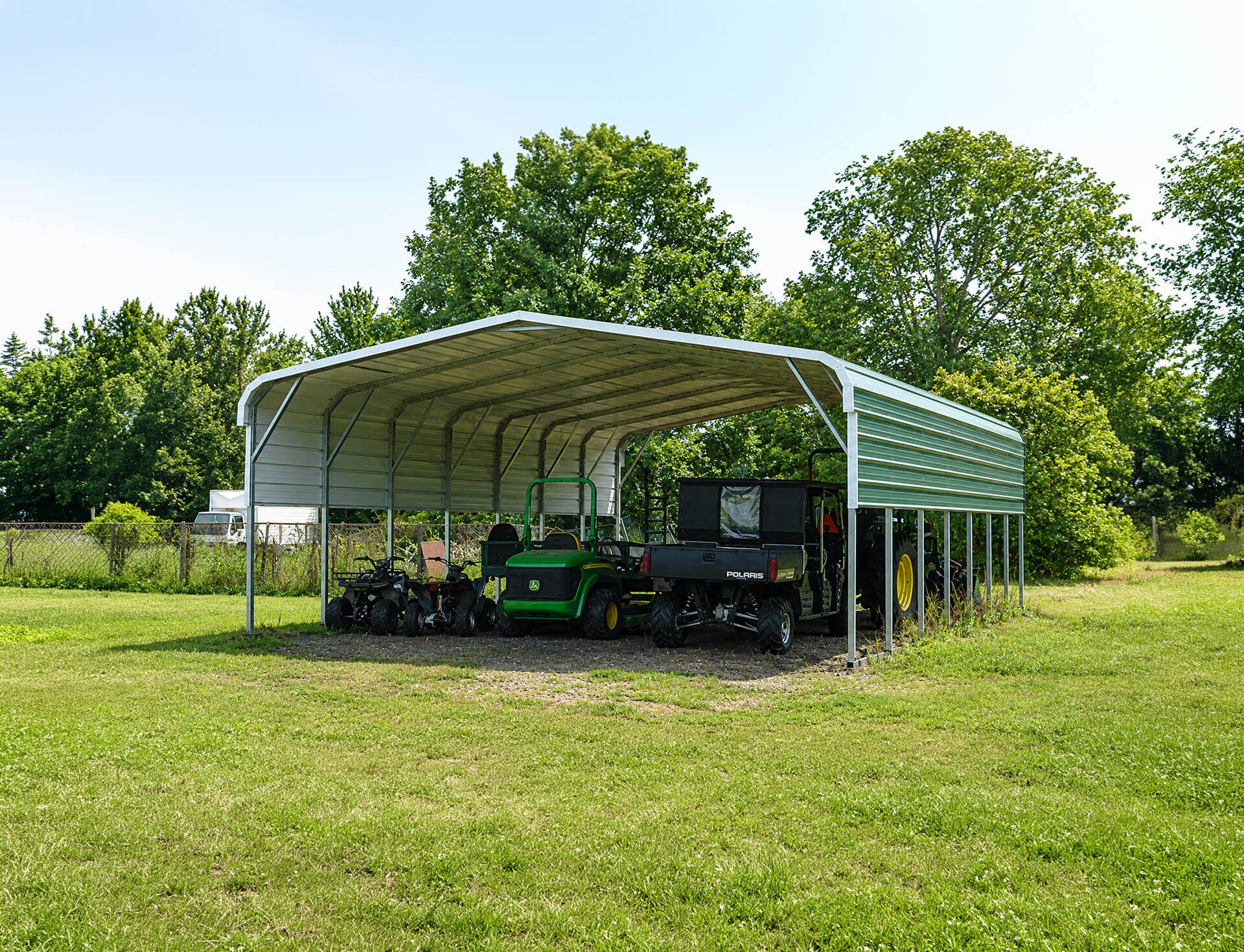 22x35 Regular Roof Carport - Alan's Factory Outlet