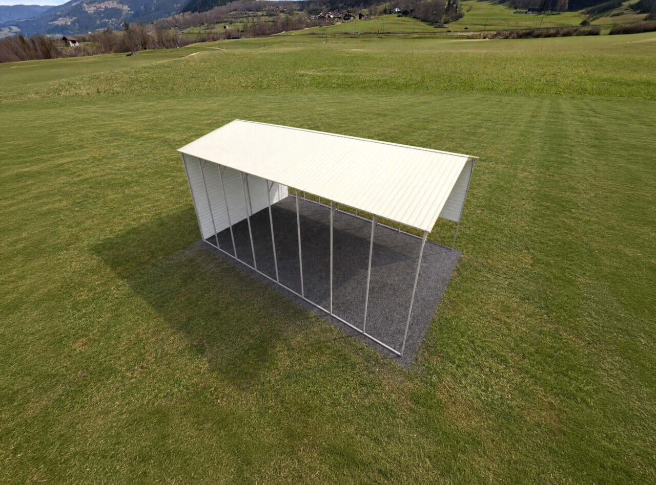 24x40 vertical roof metal carport