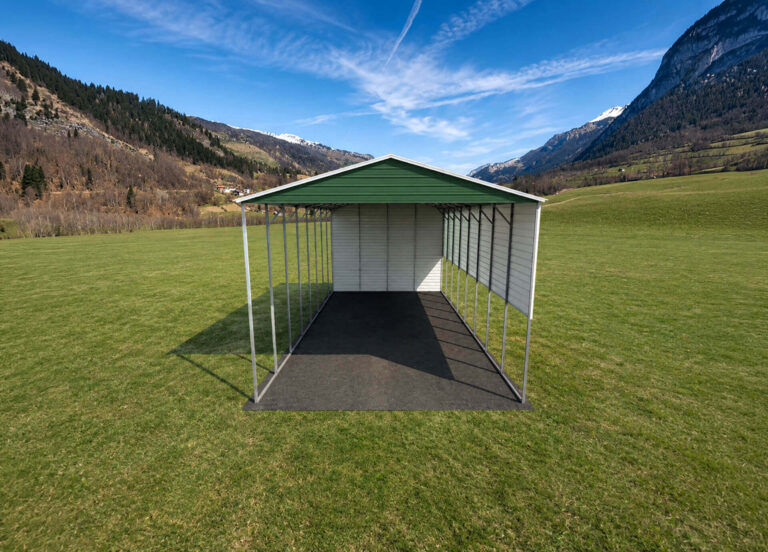24x40 vertical roof metal carport