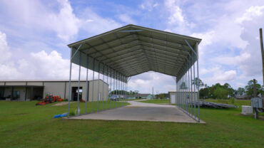 24x45 Vertical Roof Metal Carport