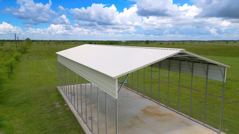 24x45 vertical roof metal carport