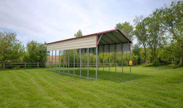 24x50 Vertical Roof Metal Carport