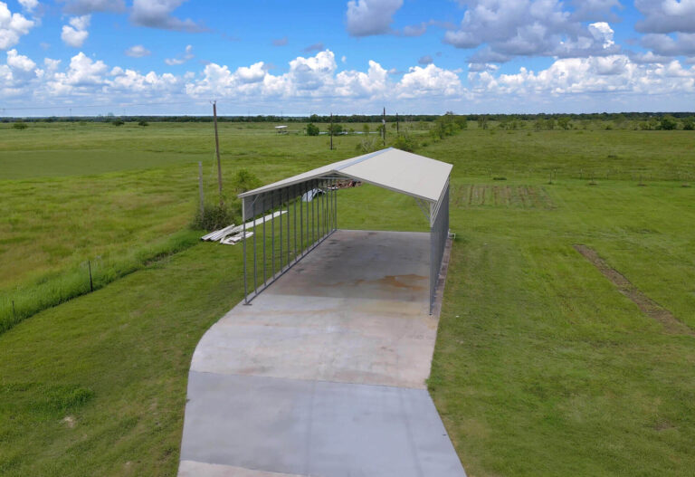 24x50 vertical roof metal carport