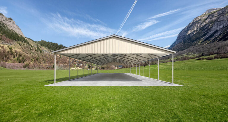 24x50 vertical roof metal carport