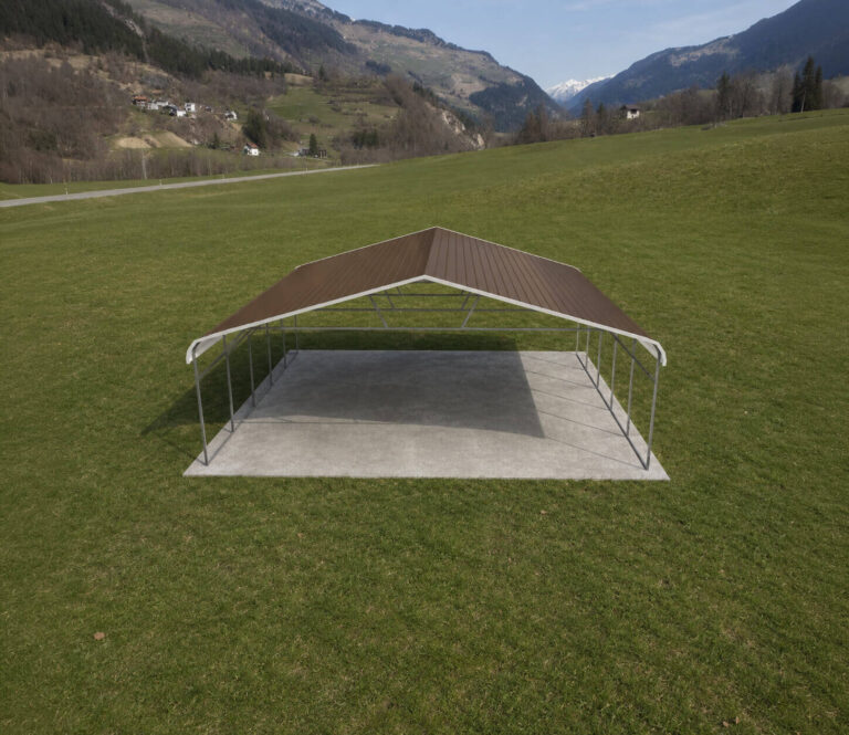 26x20 regular style triple wide carport