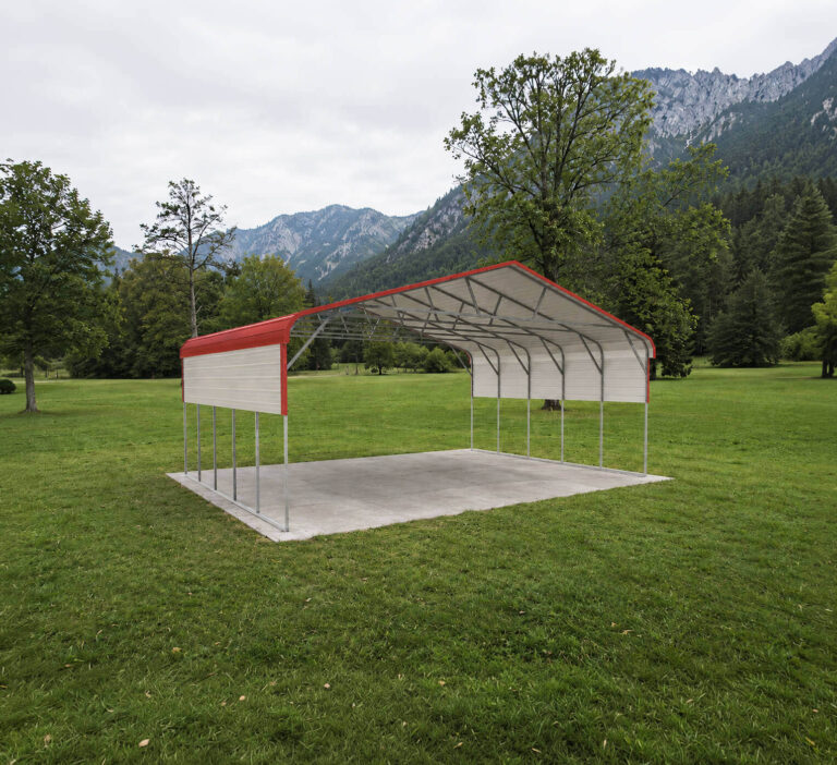 28x20 regular style triple wide carport