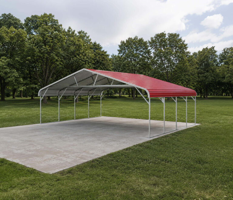 28x20 regular style triple wide carport