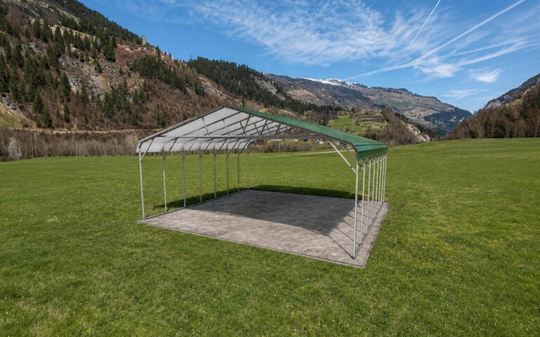 28x25 regular style triple wide carport