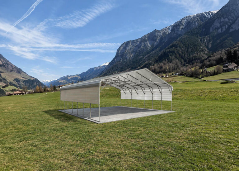 28x25 regular style triple wide carport