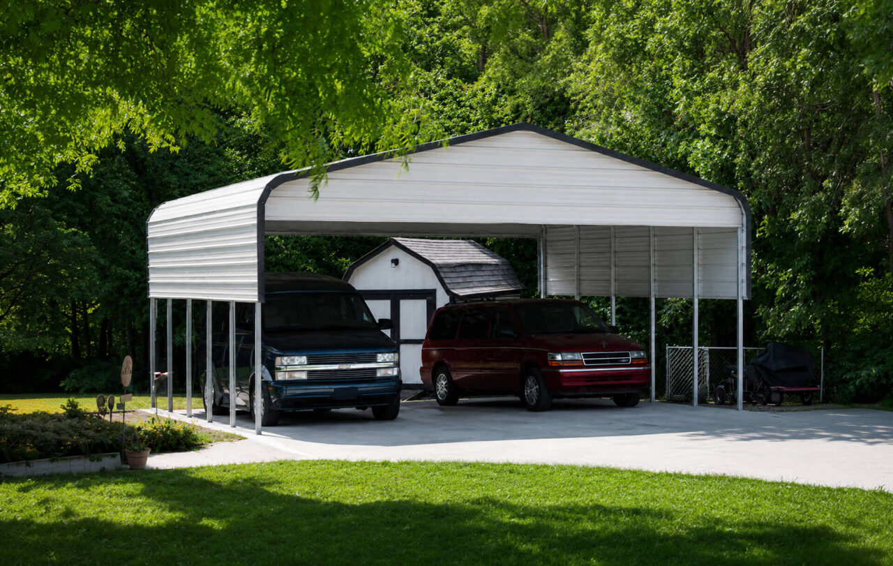 28x30 regular style triple wide carport