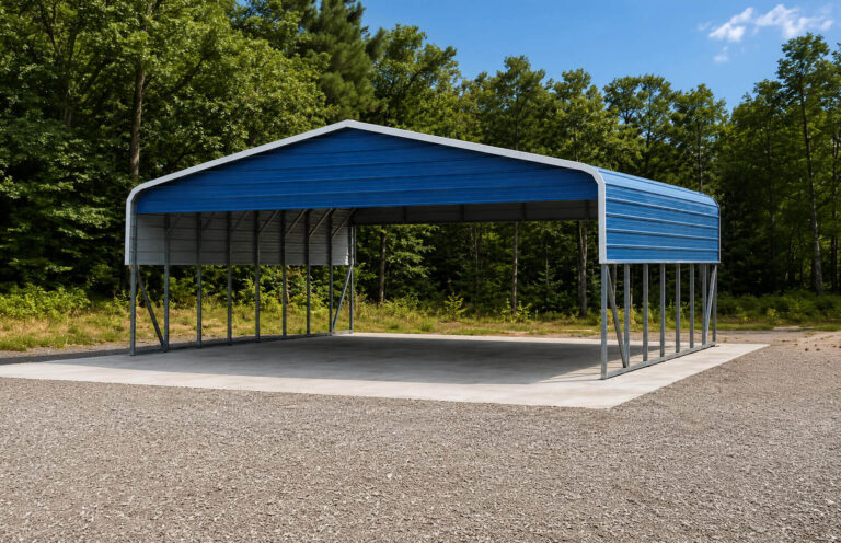 28x30 regular style triple wide carport