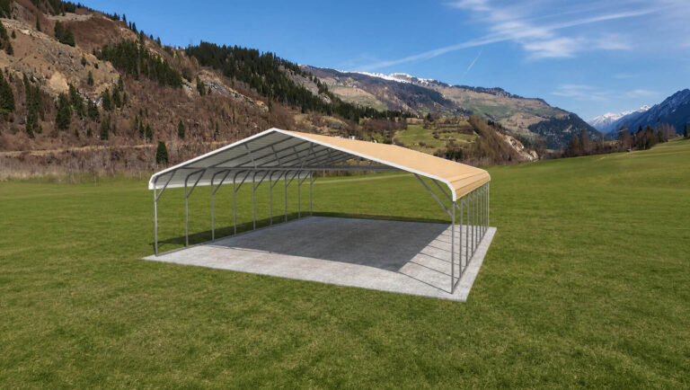 28x30 regular style triple wide carport