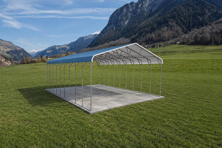 28x35 regular style triple wide carport