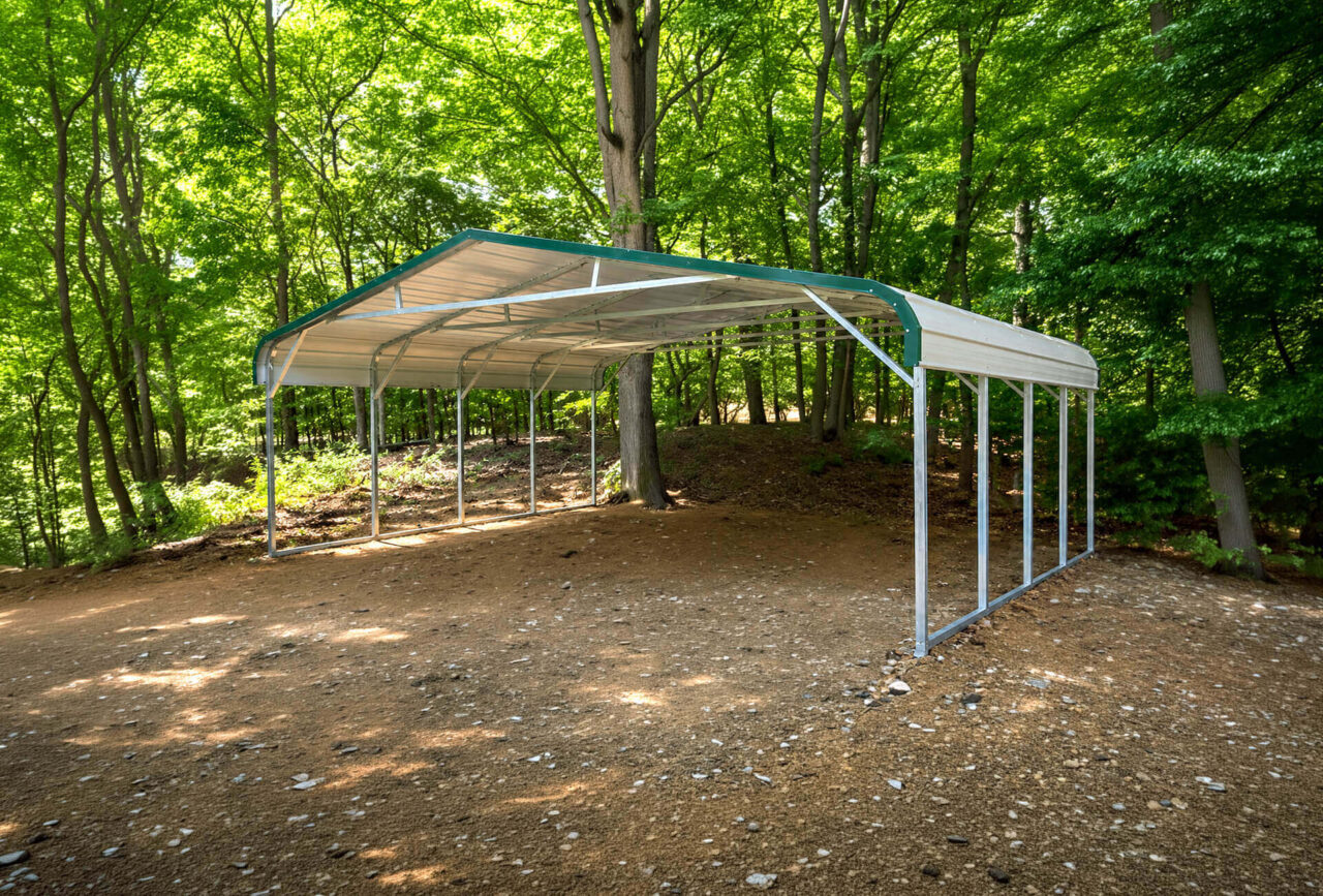 30x20 regular style triple wide carport