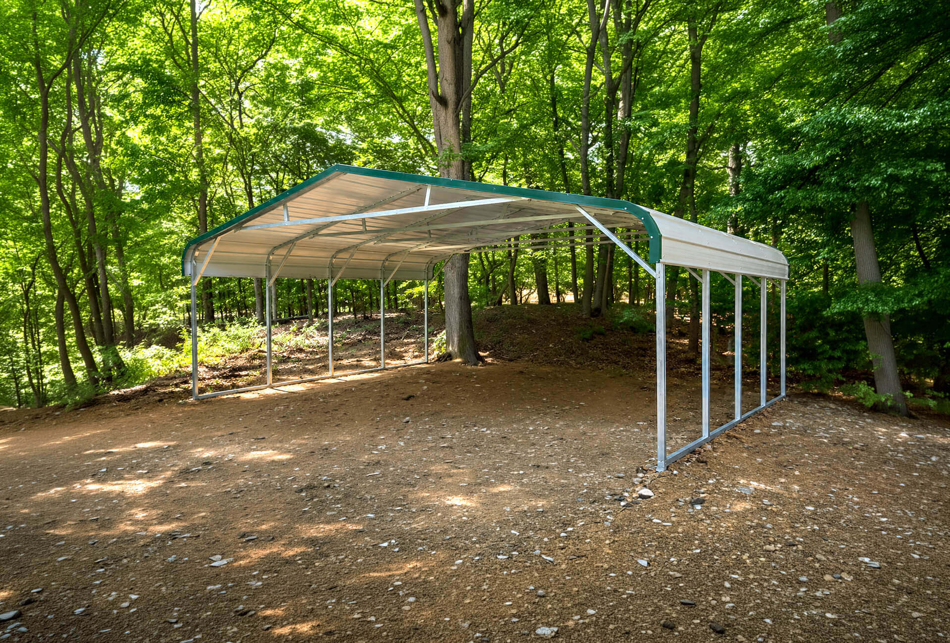 30x20 Regular Roof Triple Wide Carport - Alan's Factory Outlet