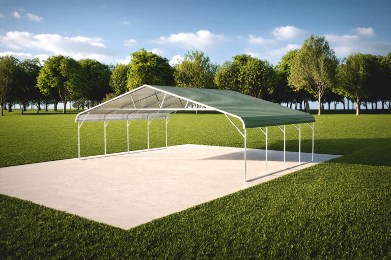 30x20 regular style triple wide carport