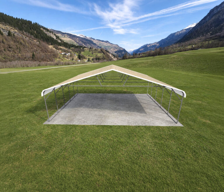 30x20 regular style triple wide carport