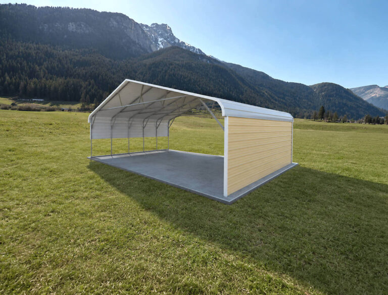 30x20 regular style triple wide carport