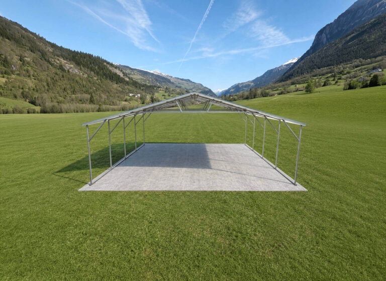 30x20 vertical triple wide metal carport