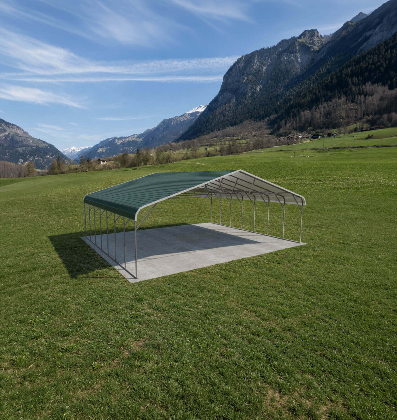 30x25 Carport - Regular-Style Triple Wide Carport