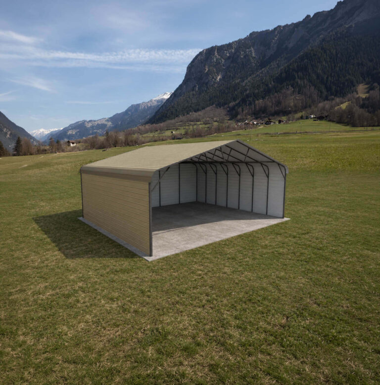 30x25 regular style triple wide carport