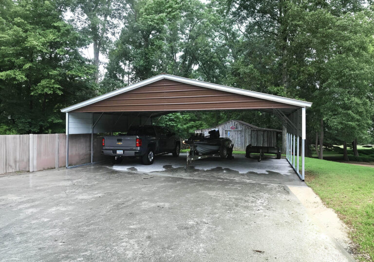 30x25 vertical triple wide metal carport