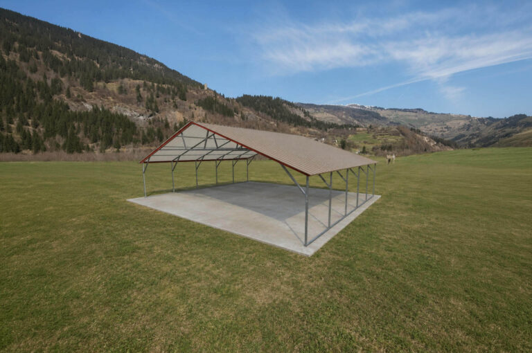 30x25 vertical triple wide metal carport
