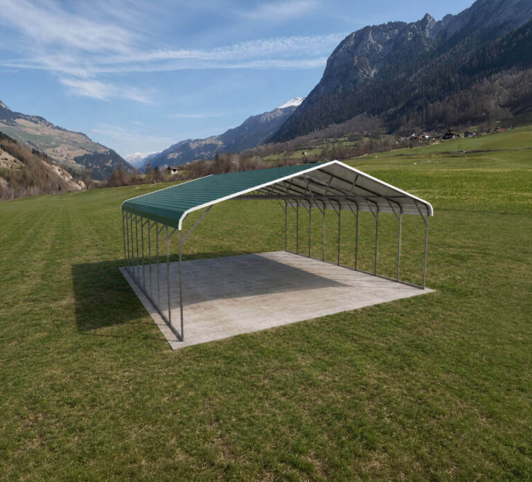 30x30 regular style triple wide carport