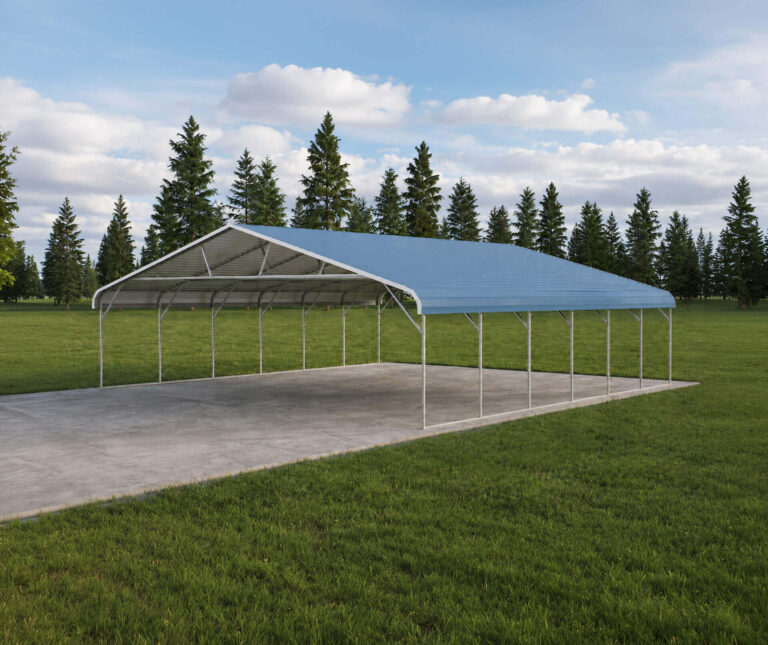 30x30 regular style triple wide carport