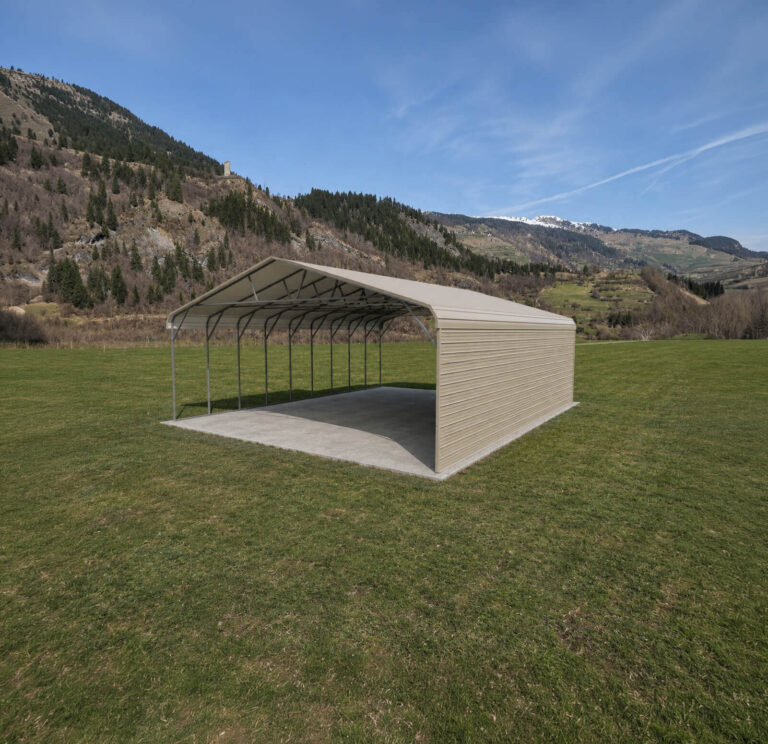 30x35 regular style triple wide carport