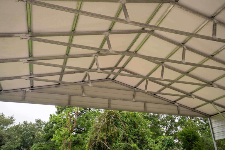30x50 vertical triple wide metal carport