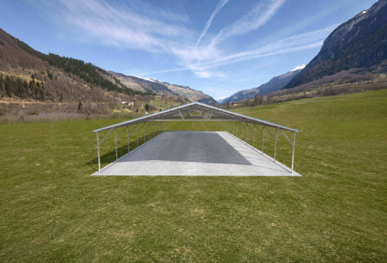 30x50 vertical triple wide metal carport
