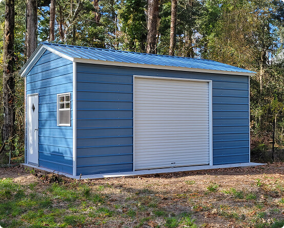 Custom king blue garage