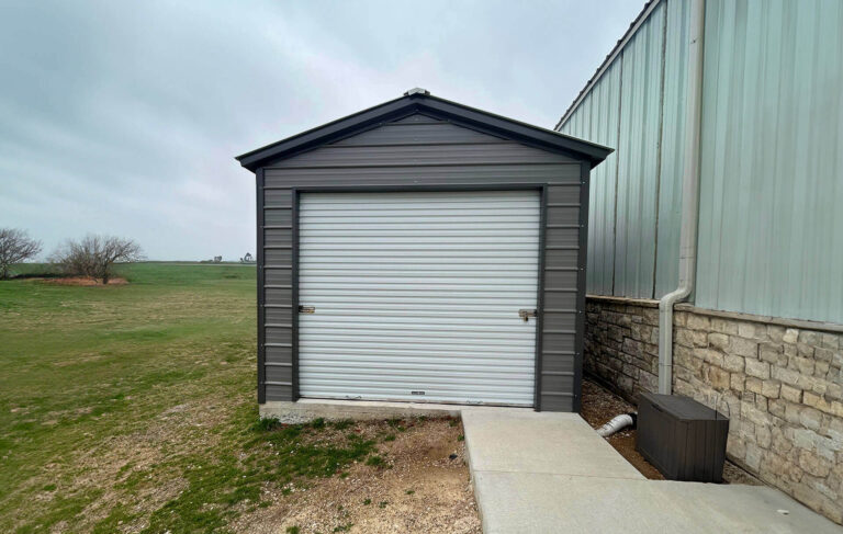 12x20 Vertical Roof Metal Garage