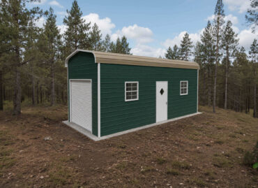 12x25 Regular Roof Metal Garage Florida