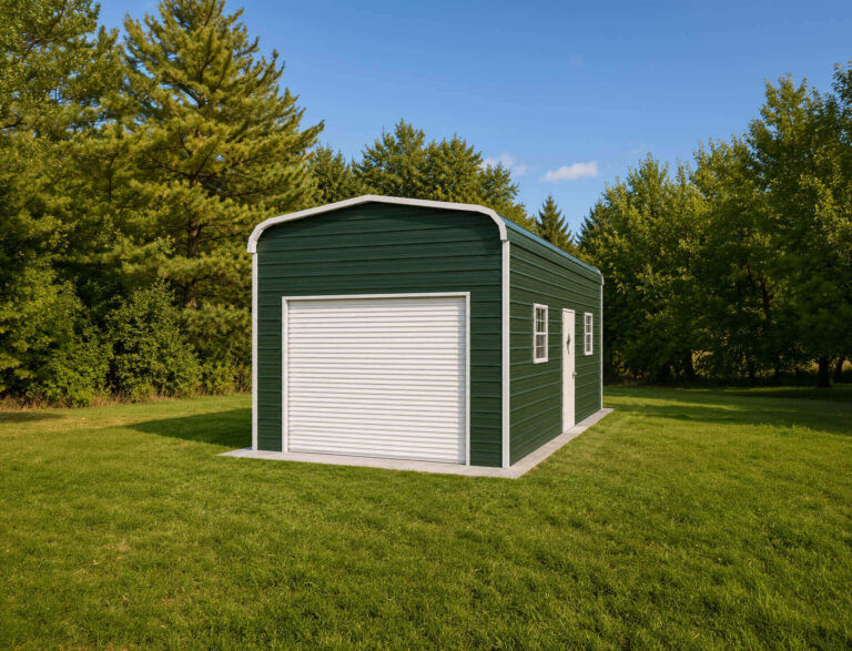12x25 Regular Style Metal Garage